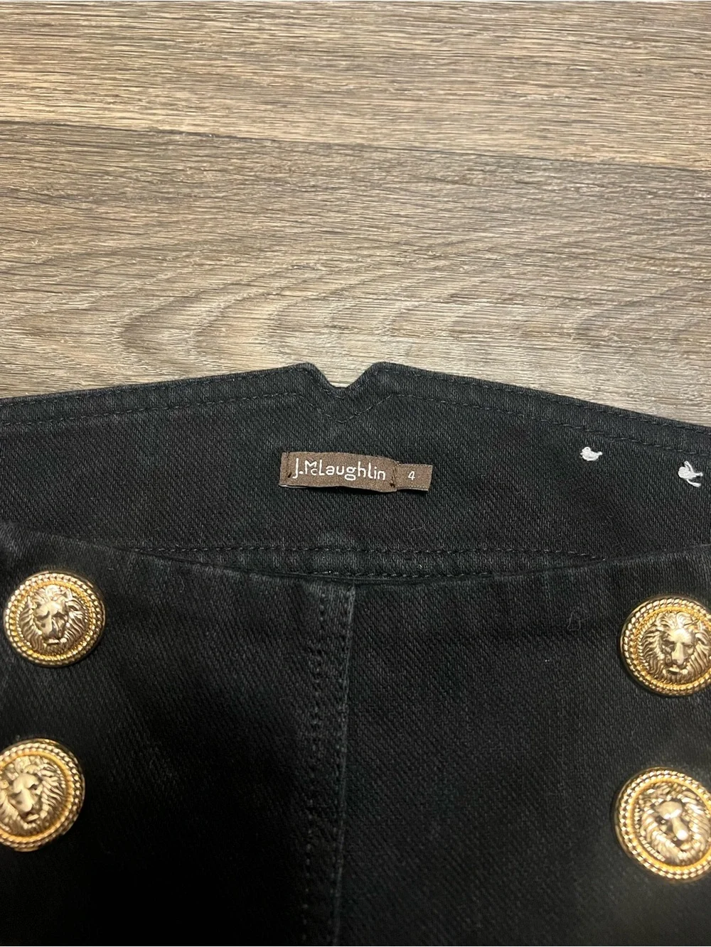 J. McLaughlin Hastings Jeans Black Size 4 High Rise Skinny Sailor Neutral